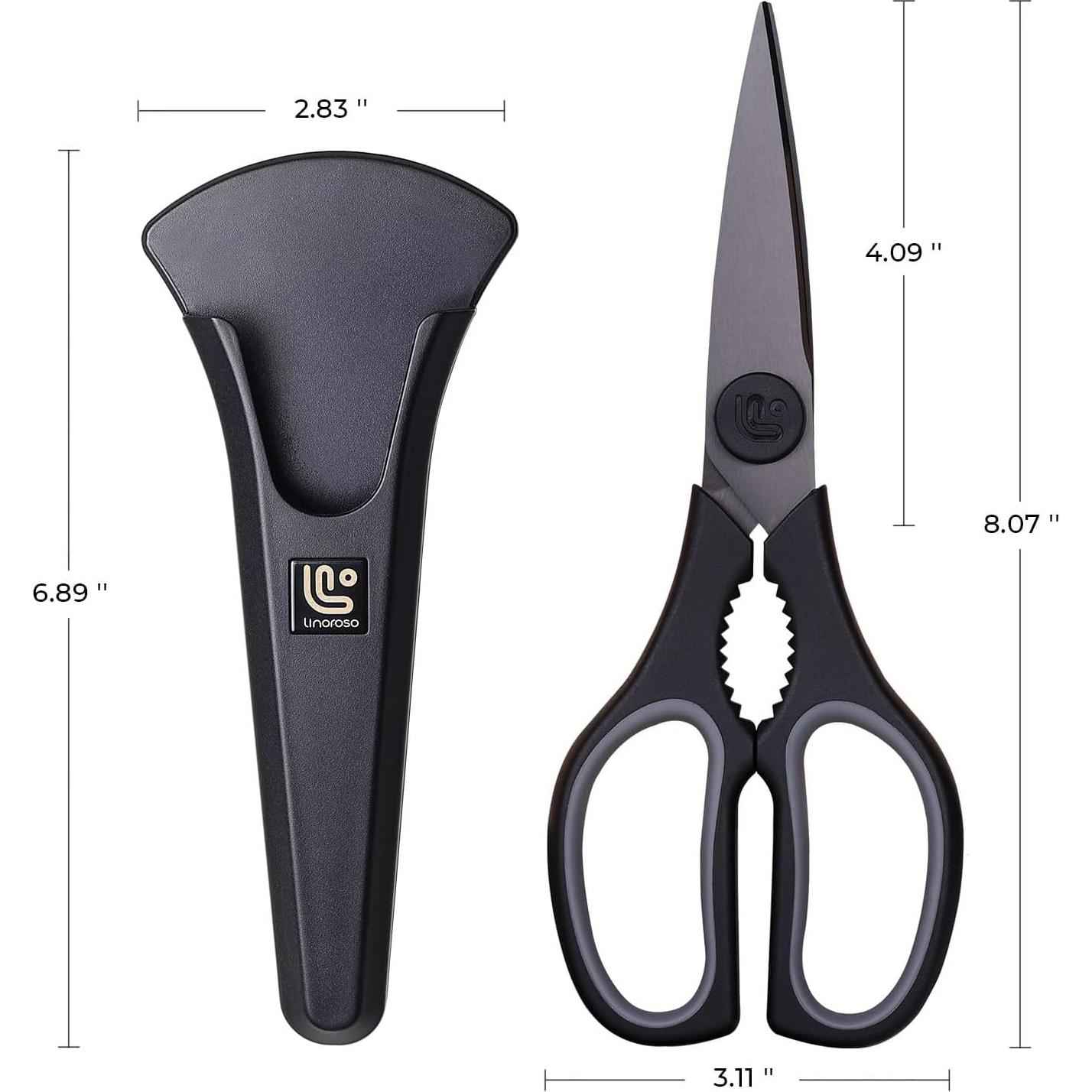 Tijeras de Cocina Linoroso 20.57 cm Multifuncionales con Soporte