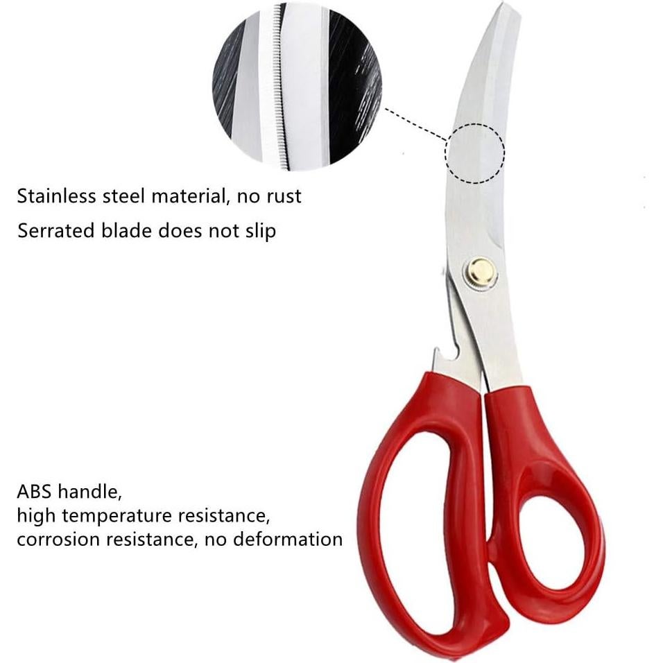 Juego de Tijeras y Pinzas para Barbacoa Shiyueshiri - Acero Inoxidable