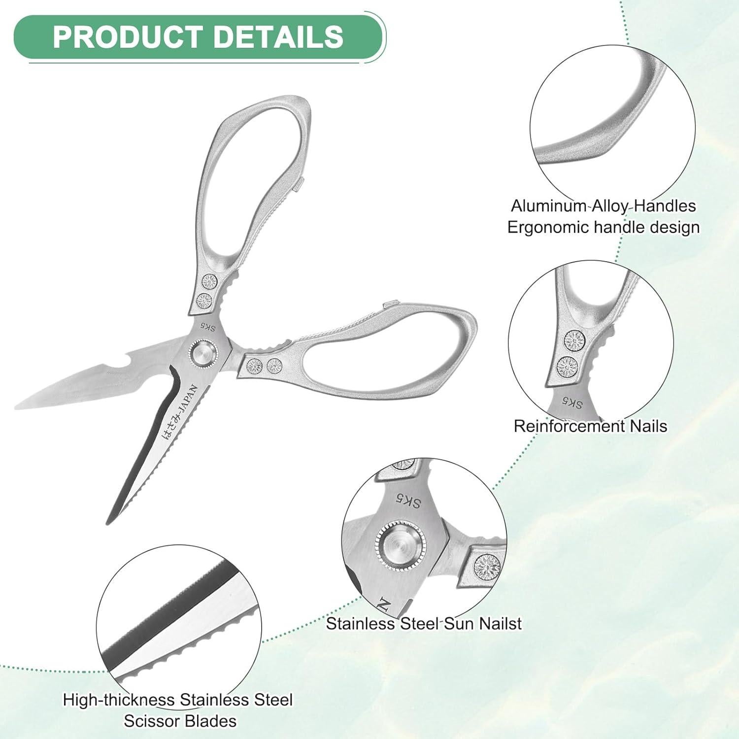 Tijeras de Cocina M METERXITY 23cm Acero Inoxidable Multiusos