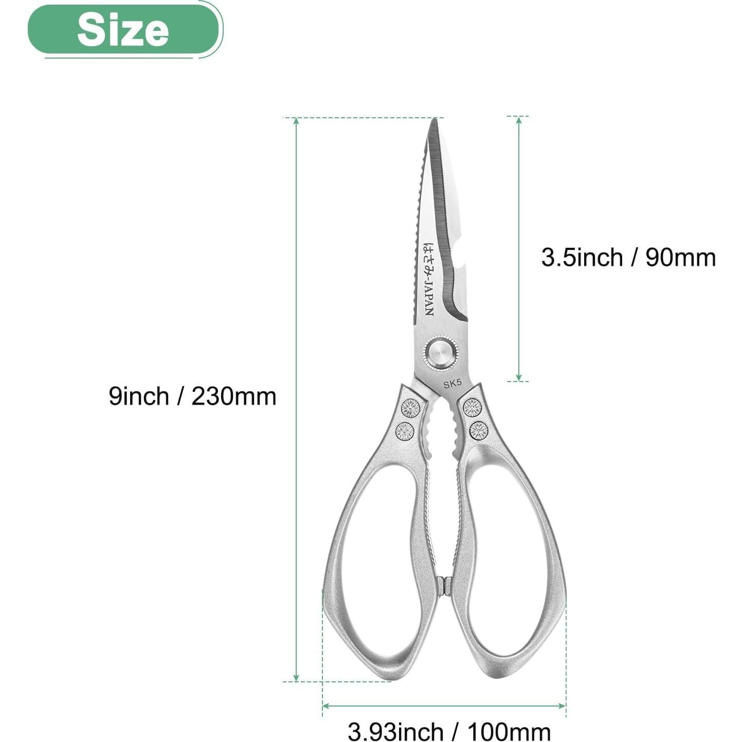 Tijeras de Cocina M METERXITY 23cm Acero Inoxidable Multiusos