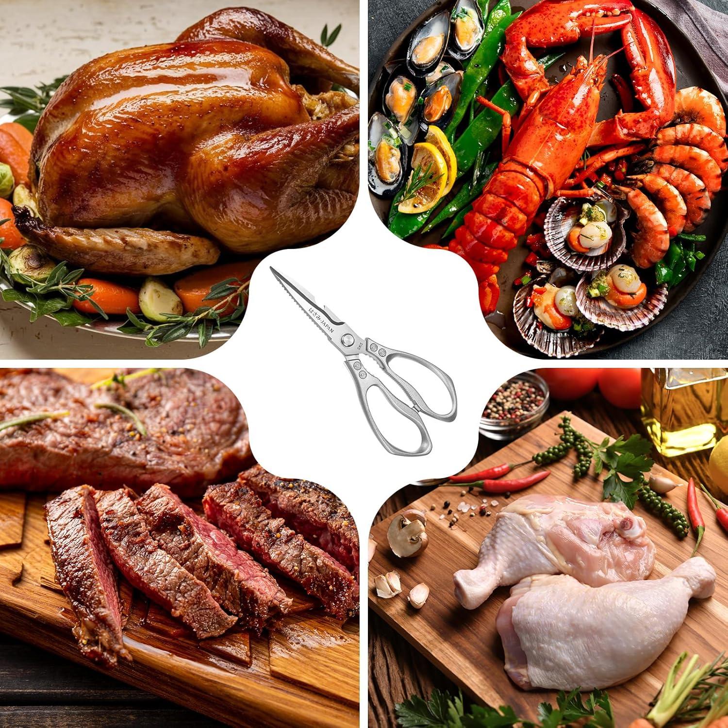 Tijeras de Cocina M METERXITY 23cm Acero Inoxidable Multiusos