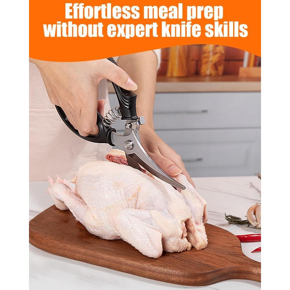 Tijeras de Cocina Brigii KS05, Acero Inoxidable, 24.5 cm