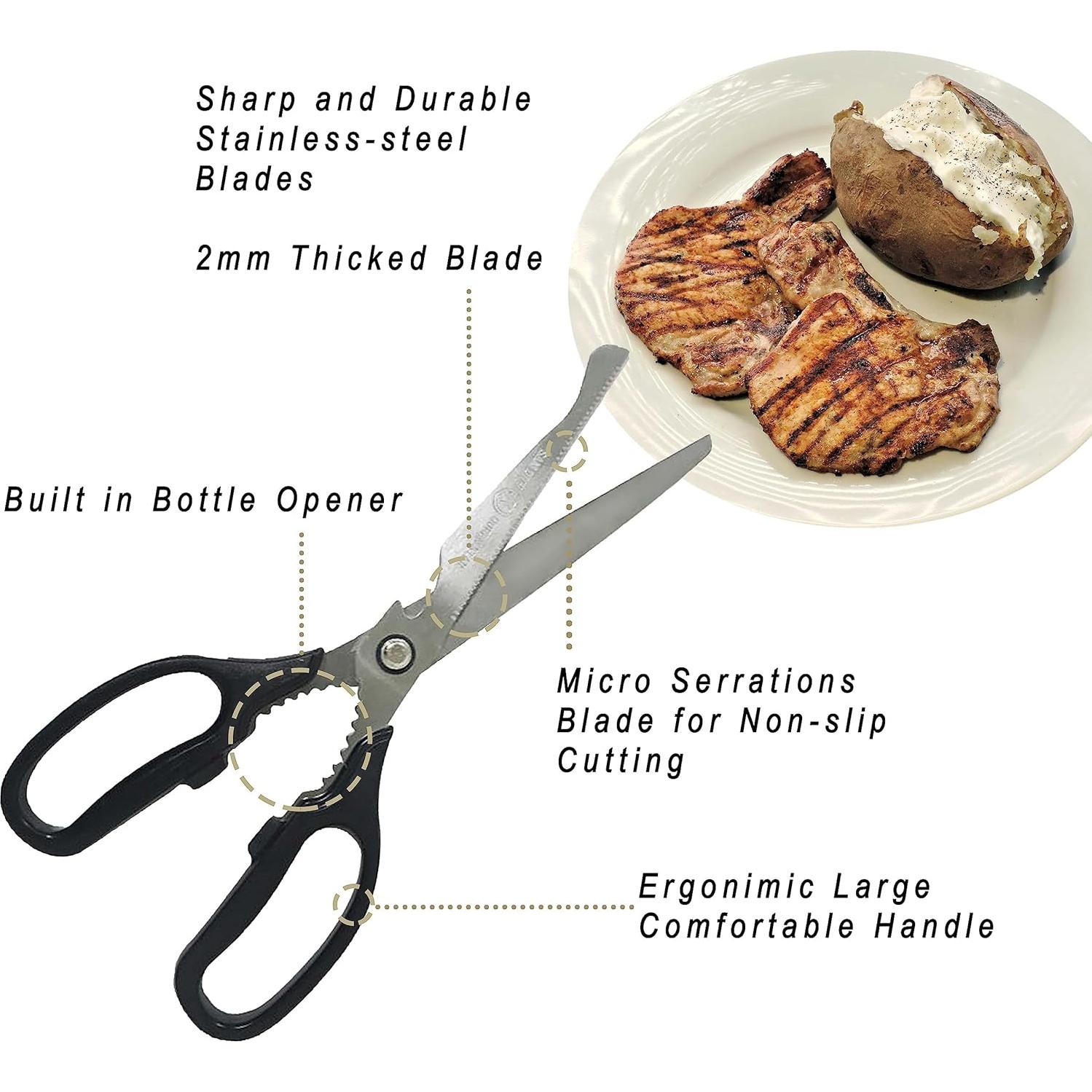 Tijeras de Cocina Multifuncionales SD Queen Acero Inoxidable 25.5cm