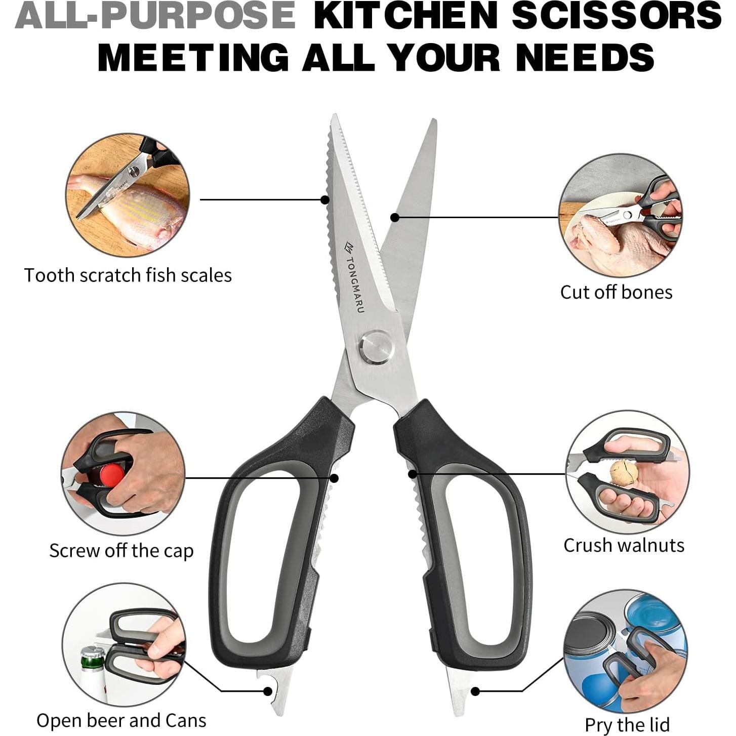 Tijeras de Cocina TONGMARU 24.1 cm Acero Inoxidable Multiusos