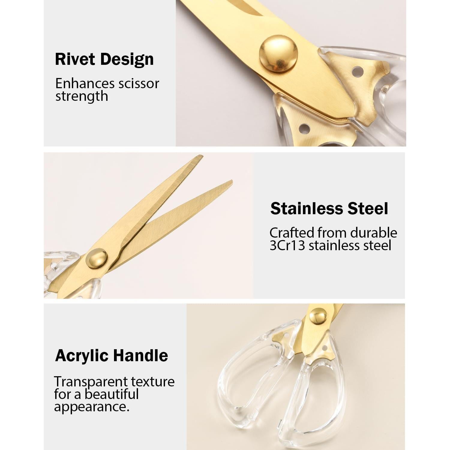 Tijeras de Cocina ARCHIKING 20.3 cm Acero Inoxidable Blanco