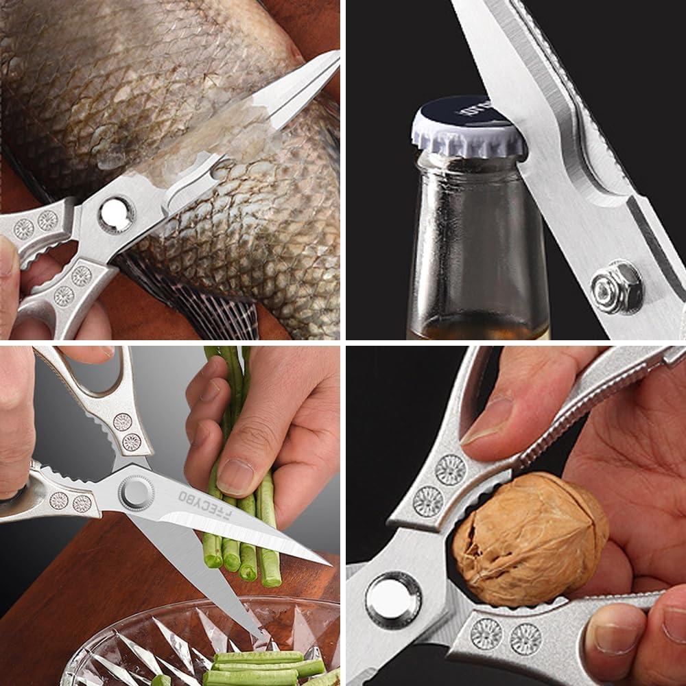 Tijeras de Cocina FTECYBO Acero Inoxidable Paquete de 2