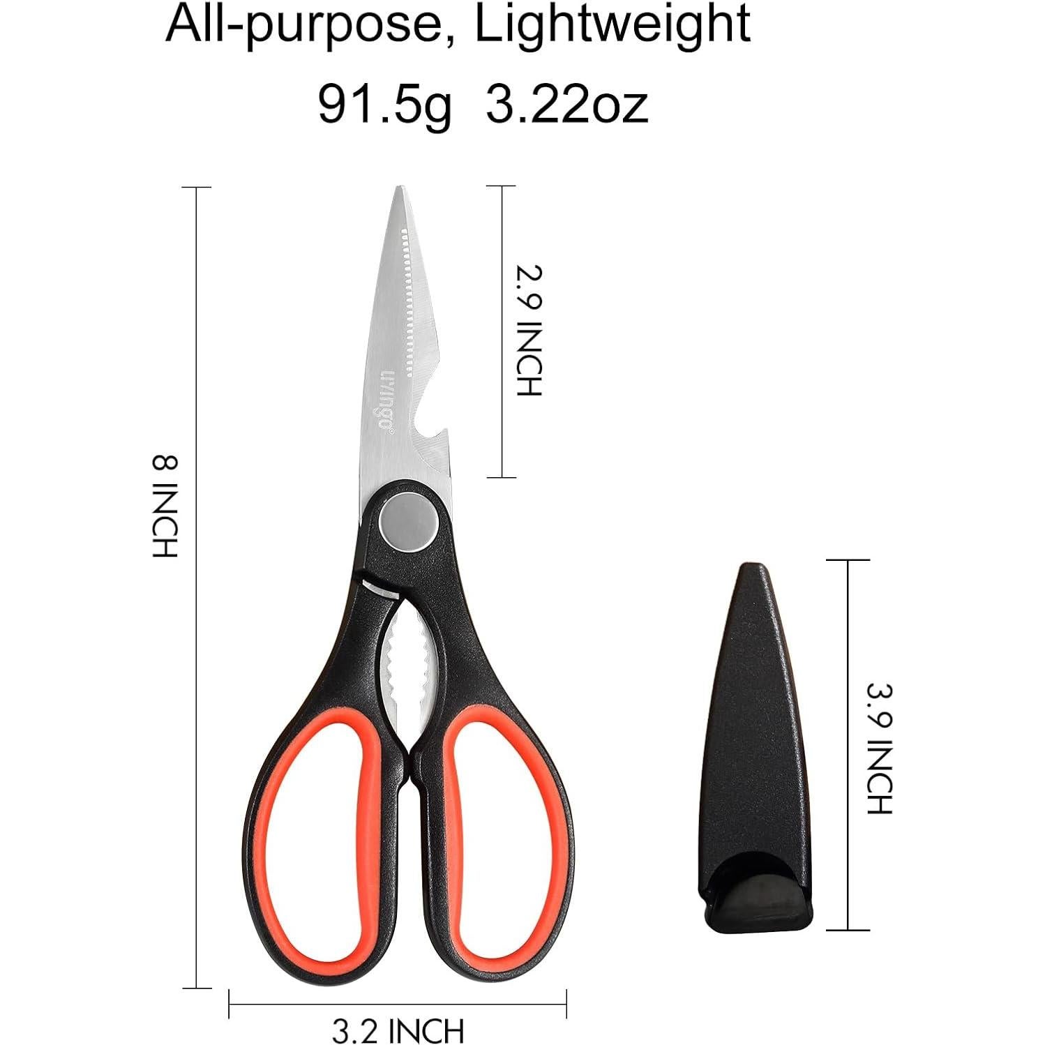 Tijeras de Cocina LIVINGO 20 cm - Acero Inoxidable, 2 Piezas