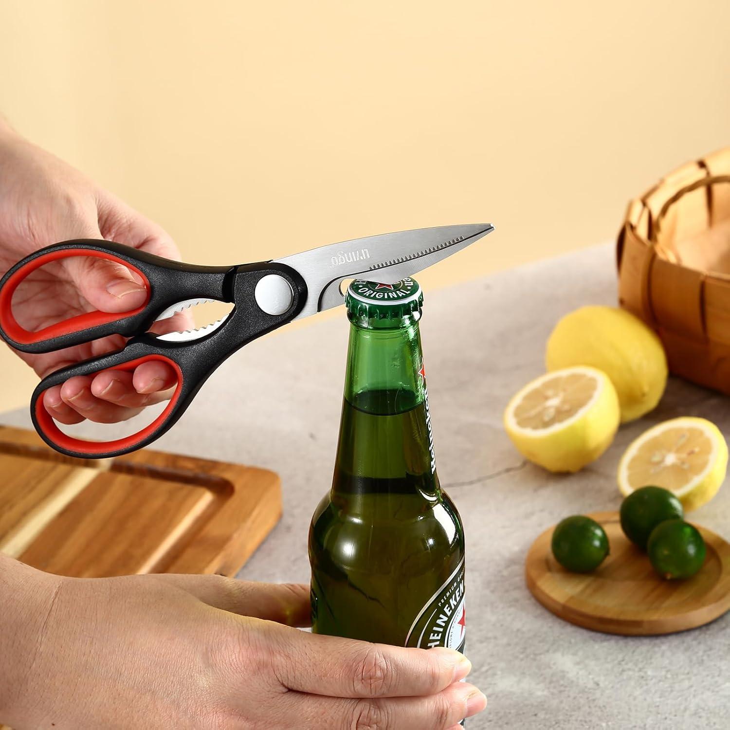 Tijeras de Cocina LIVINGO 20 cm - Acero Inoxidable, 2 Piezas