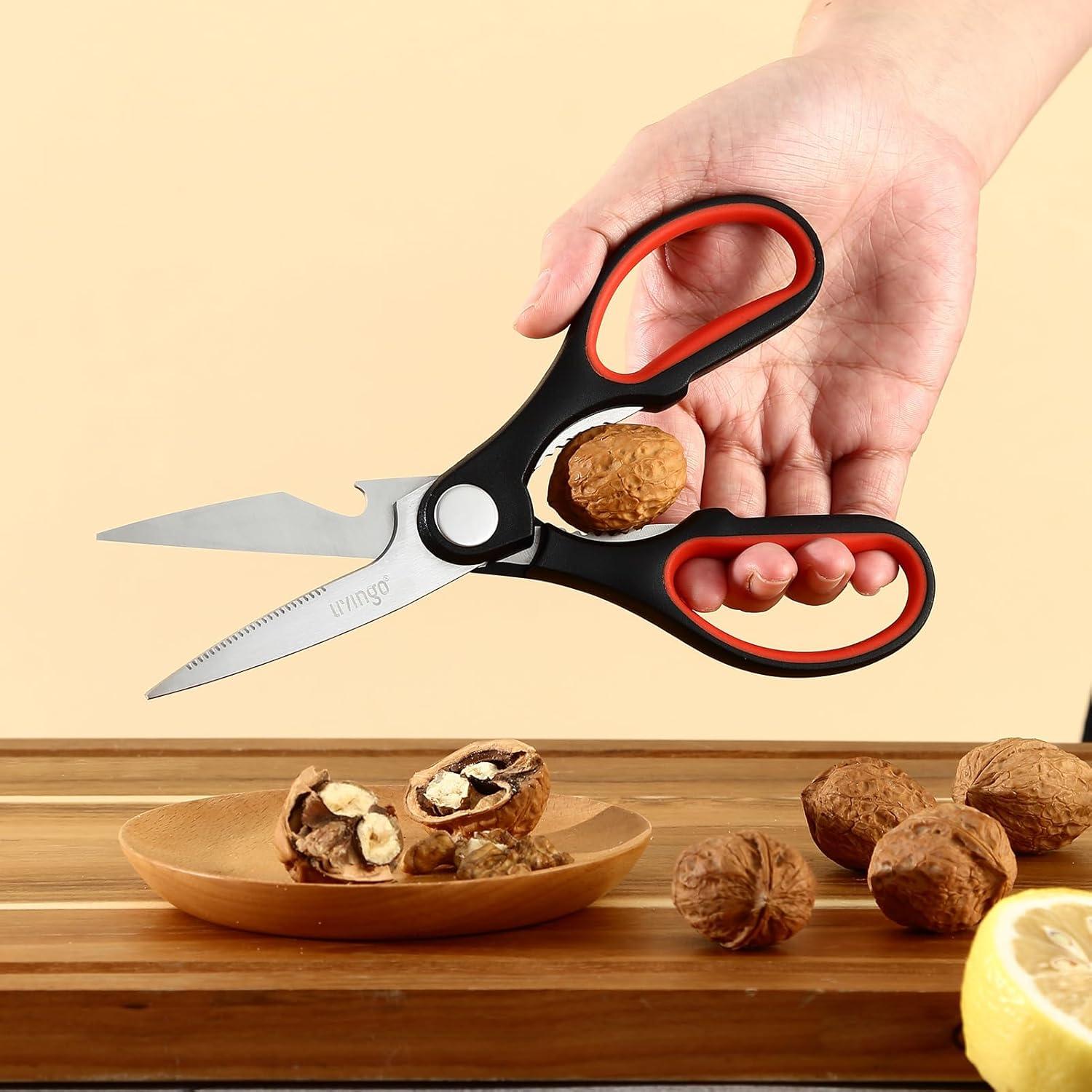 Tijeras de Cocina LIVINGO 20 cm - Acero Inoxidable, 2 Piezas