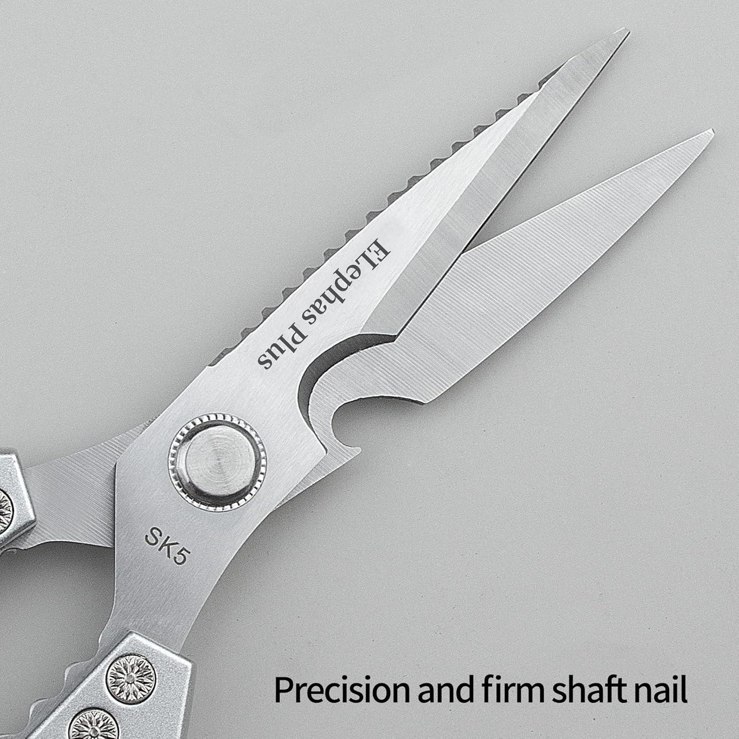 Tijeras de Cocina Multifuncionales Elephas Plus Acero Inoxidable