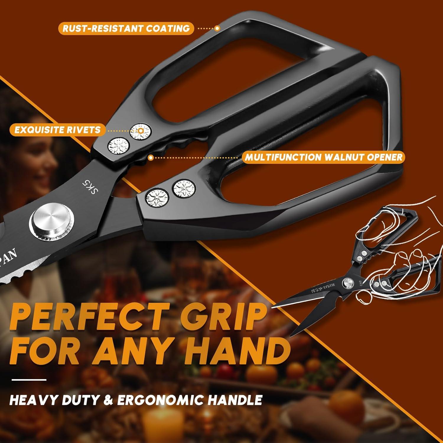 Juego de Tijeras de Cocina Huusk - Acero Inoxidable, 206g