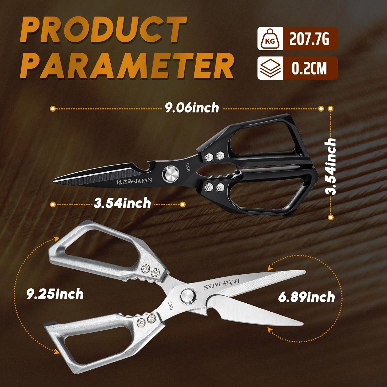 Juego de Tijeras de Cocina Huusk - Acero Inoxidable, 206g