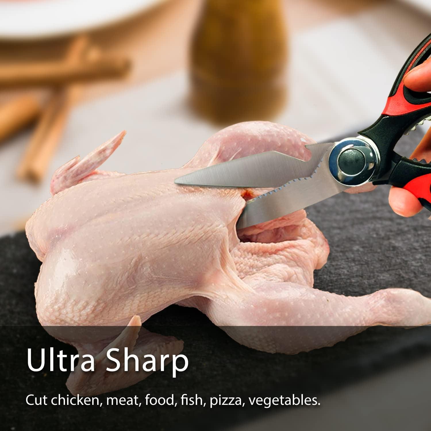 Tijeras de Cocina VINKELON 2 Paquete Multiusos Afiladas