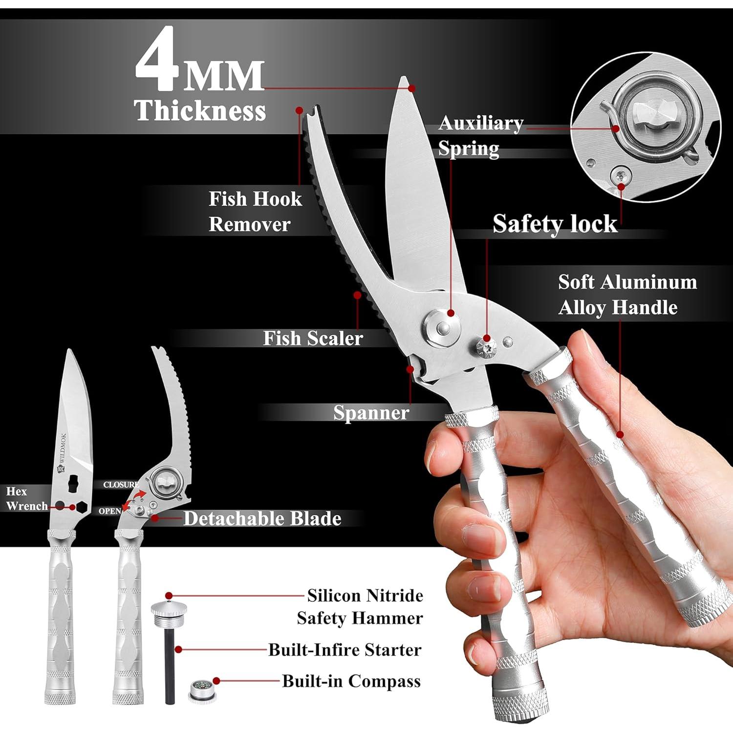 Tijeras de Cocina WILDMOK de Acero Inoxidable 21.6 cm