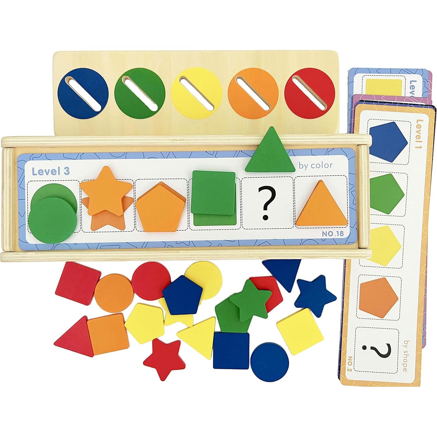 Caja de Aprendizaje Dailyfunn Montessori 25 Piezas Madera