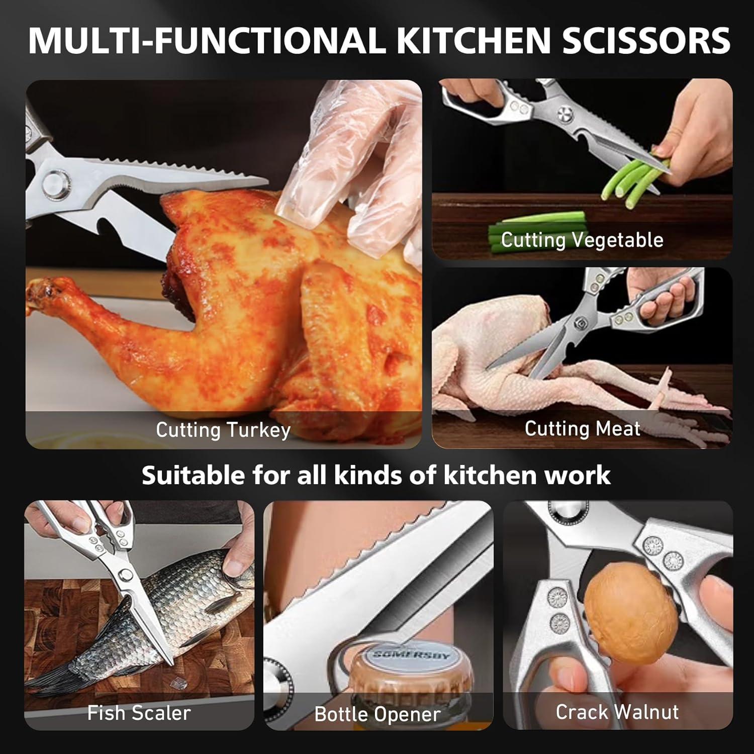 Tijeras de Cocina Pesadas BALUCA Acero Inoxidable 17cm