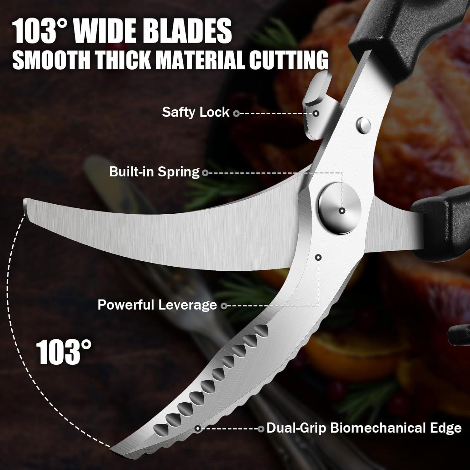 Tijeras de Cocina PURPLEBIRD Acero Inoxidable 26.24 cm