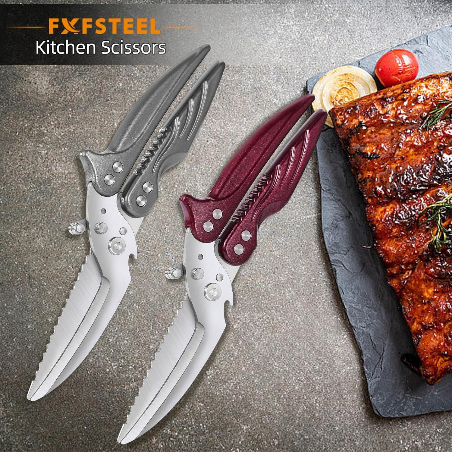 Tijeras de Cocina FXFSTEEL Acero Inoxidable Uso Pesado 10.16 cm