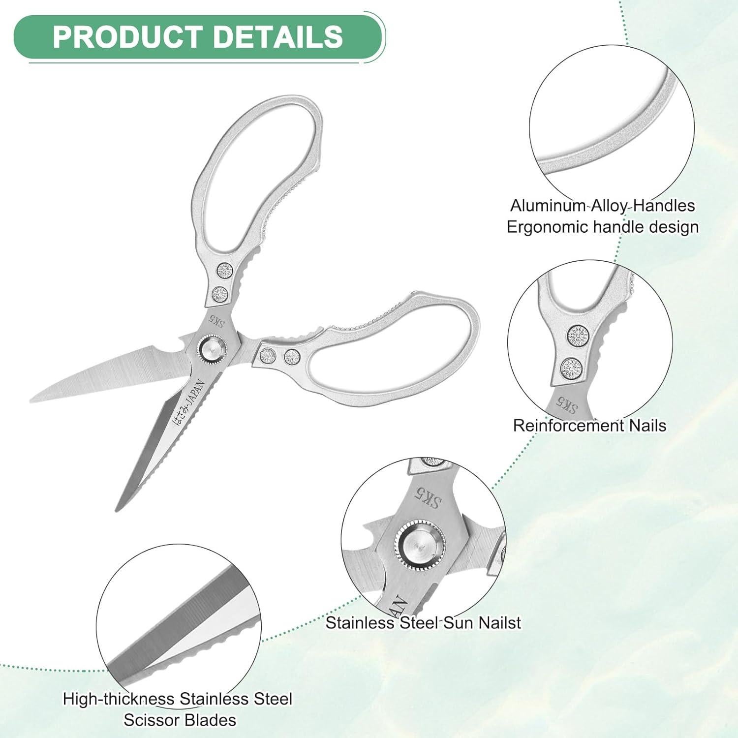 Tijeras de Cocina M METERXITY 230mm Acero Inoxidable Multiusos