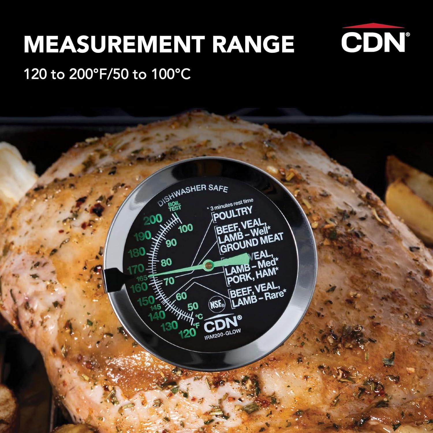 Termómetro de Carne CDN ProAccurate GLOW 5.1 cm Impermeable
