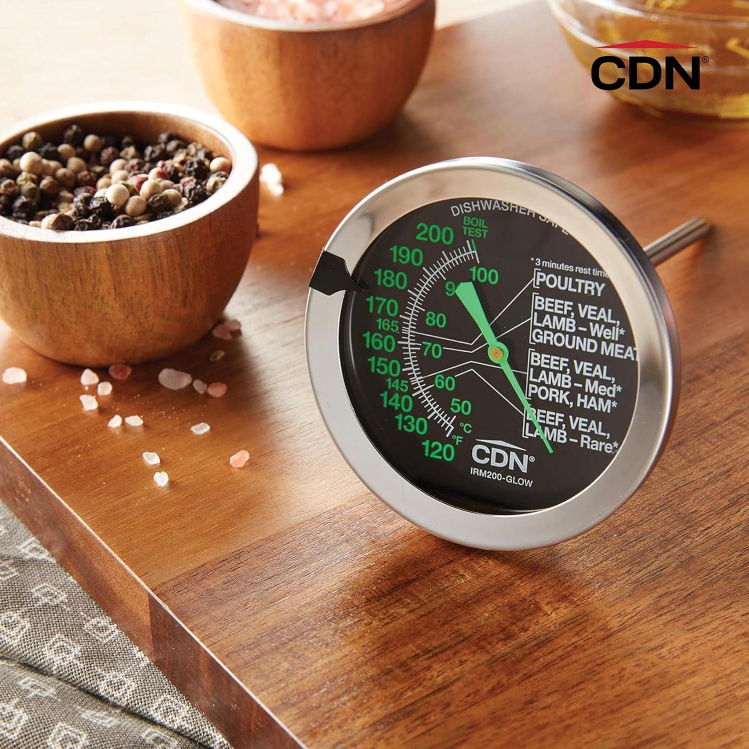 Termómetro de Carne CDN ProAccurate GLOW 5.1 cm Impermeable