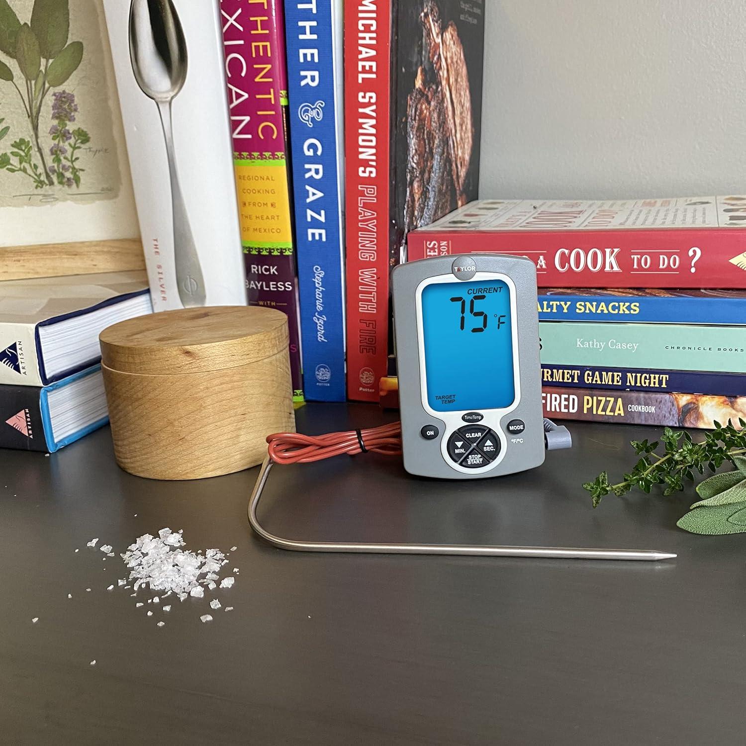 Termómetro Digital de Cocina Taylor 1471 con Sonda y Cable