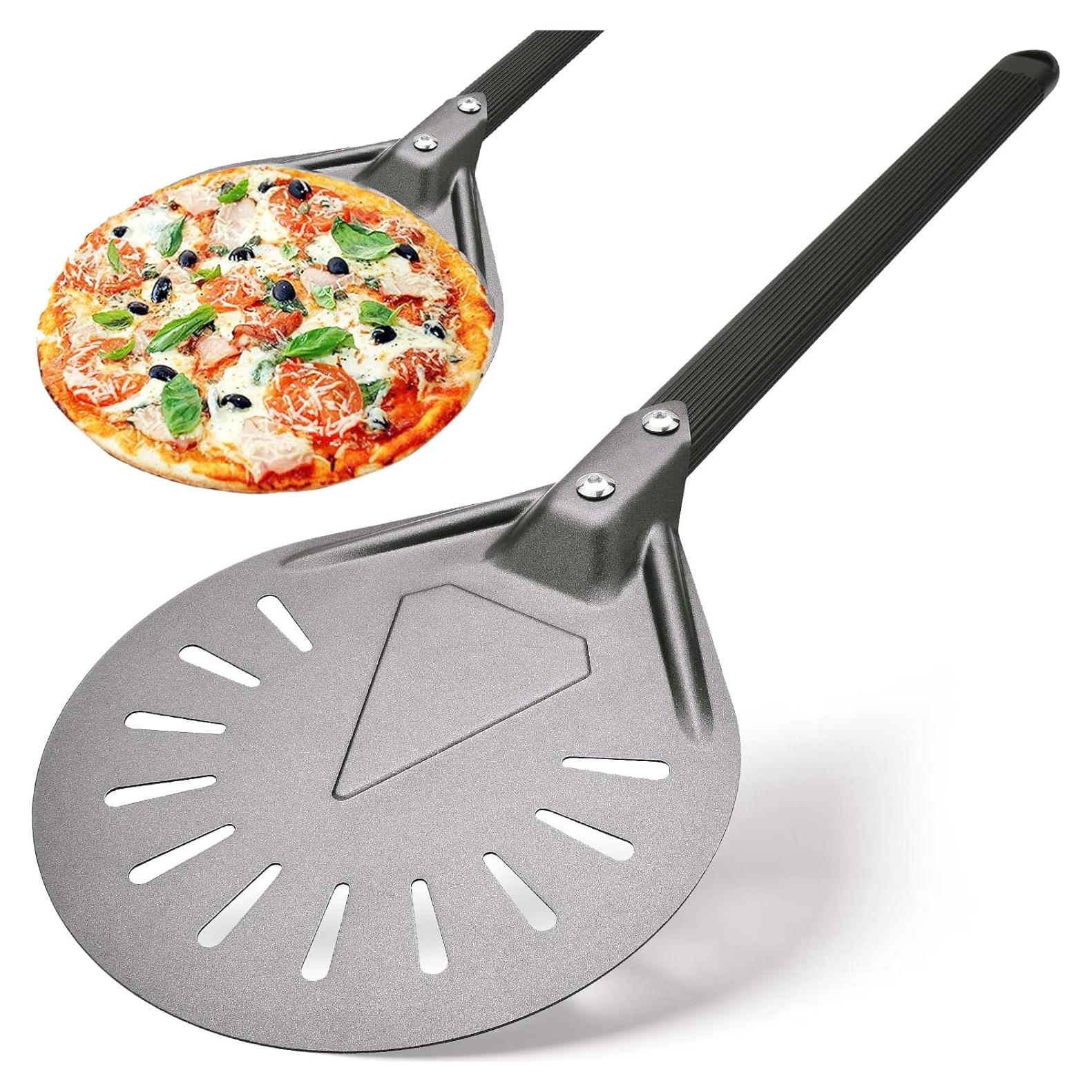 Paleta para Girar Pizza RTT de Aluminio 20.32 cm con Mango Desmontable