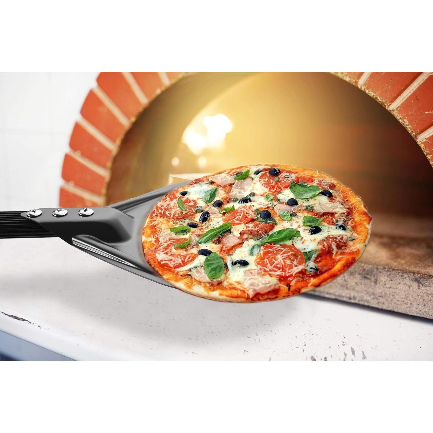 Paleta para Girar Pizza RTT de Aluminio 20.32 cm con Mango Desmontable