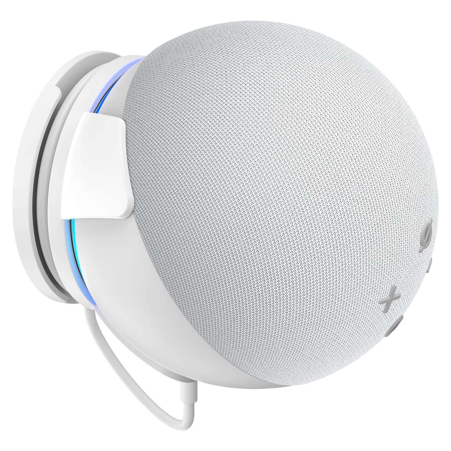 Soporte de Pared PlusAcc para Echo Dot 5ta Gen - Blanco