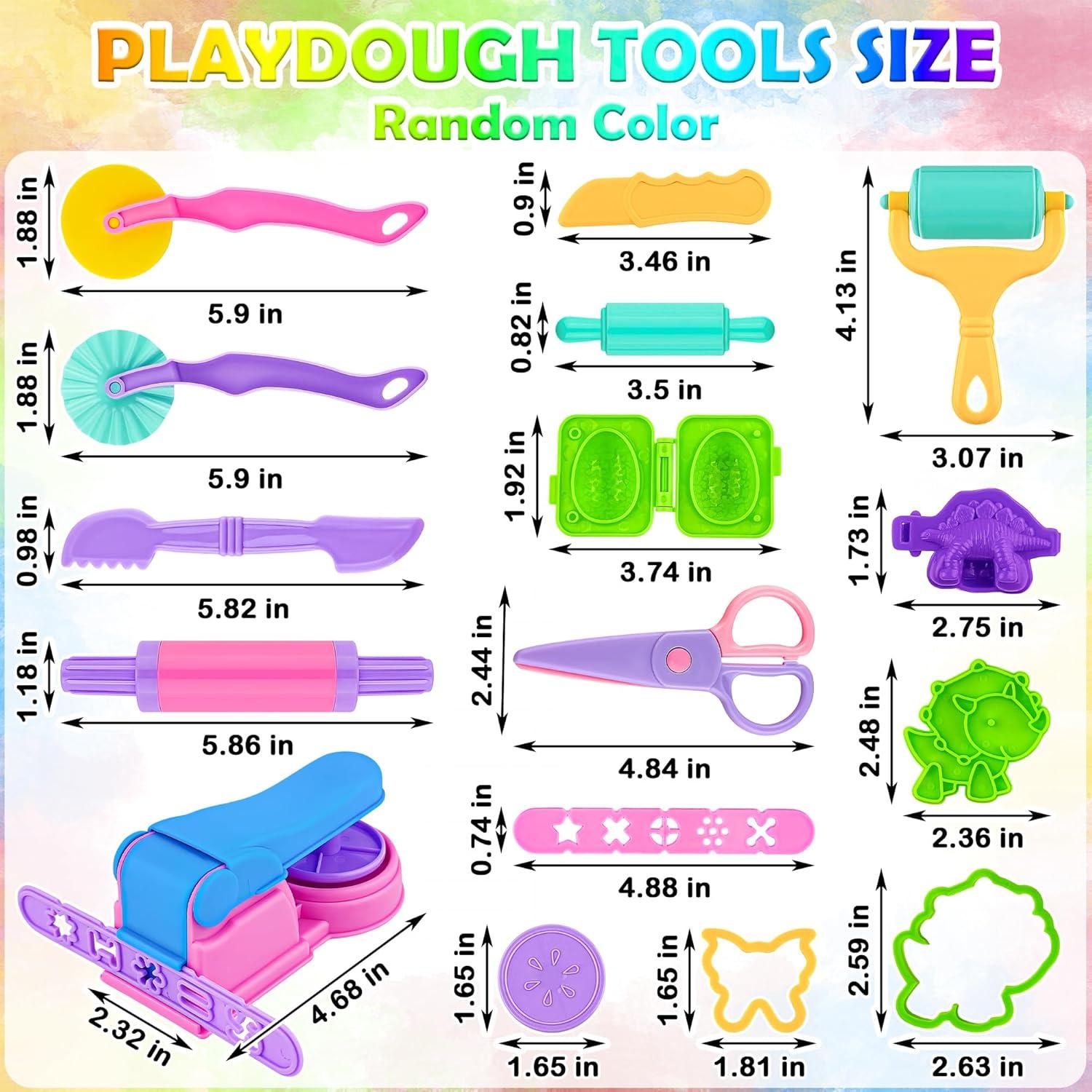 Set de Herramientas de Plastilina Oun Nana 38 Piezas Multicolor