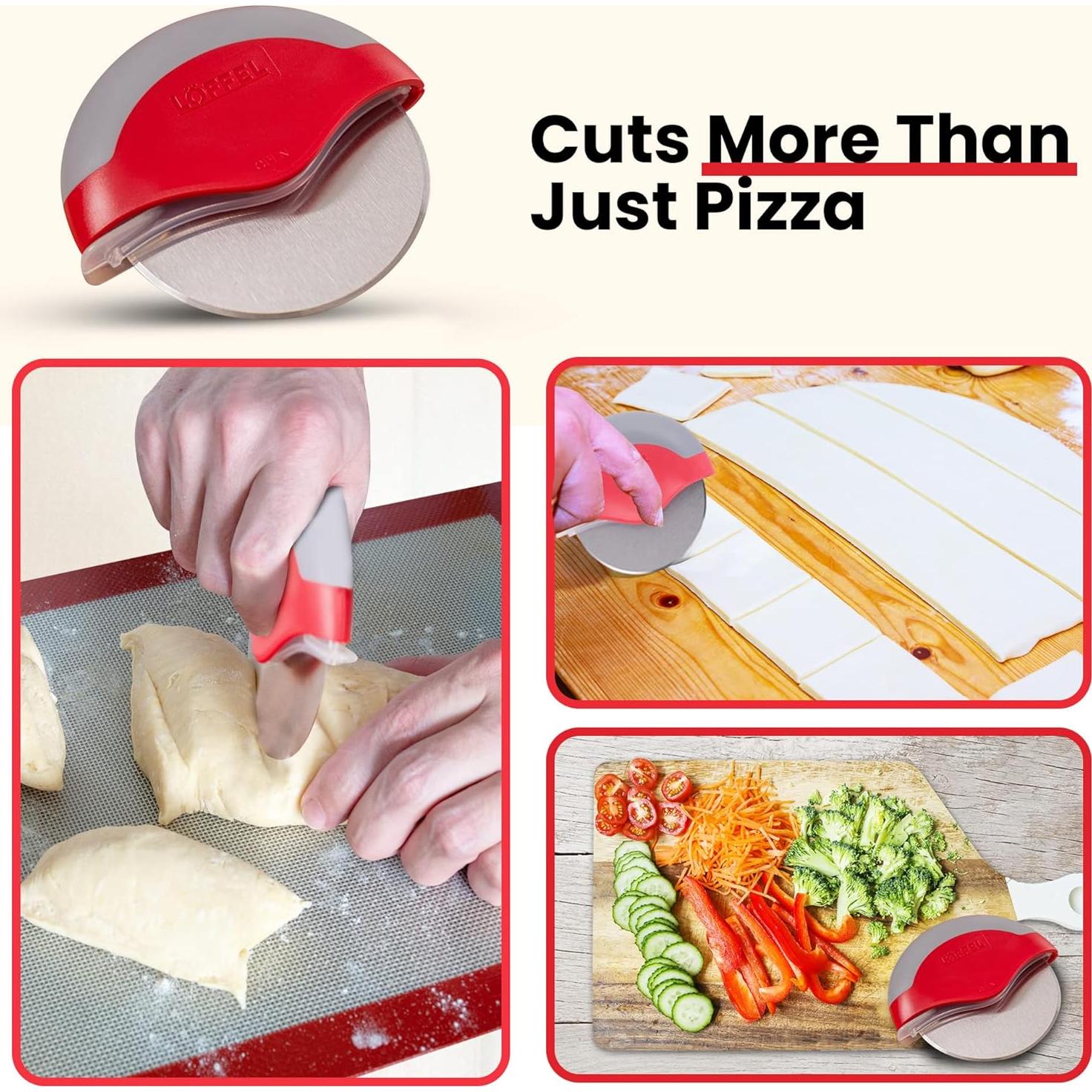 Cortador de Pizza Vanburen - Acero Inoxidable Afilado 11.99 cm