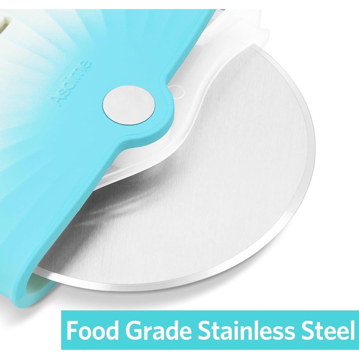 Cortador de Pizza Asdirne con Cubierta Protectora 10 cm