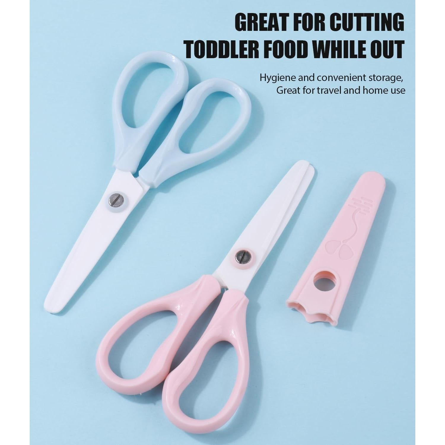 Tijeras de Cerámica para Comida de Bebé ARCHIKING 15.24cm Azul