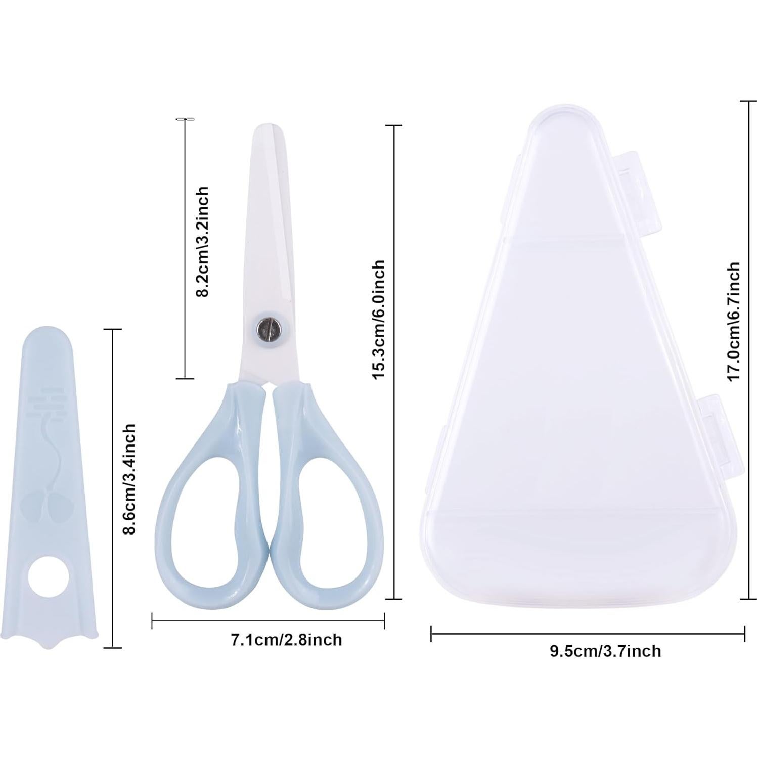 Tijeras de Cerámica para Comida de Bebé ARCHIKING 15.24cm Azul