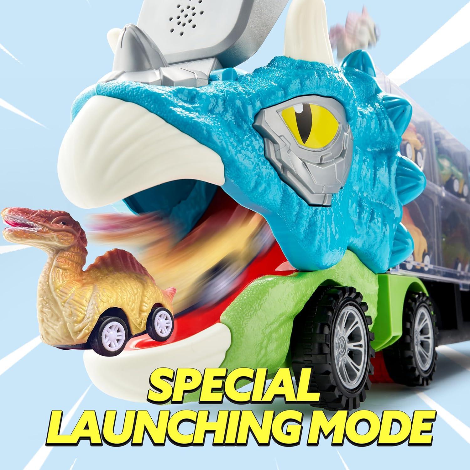 Camión Transportador Joyin Triceratops 13 en 1 con Coches