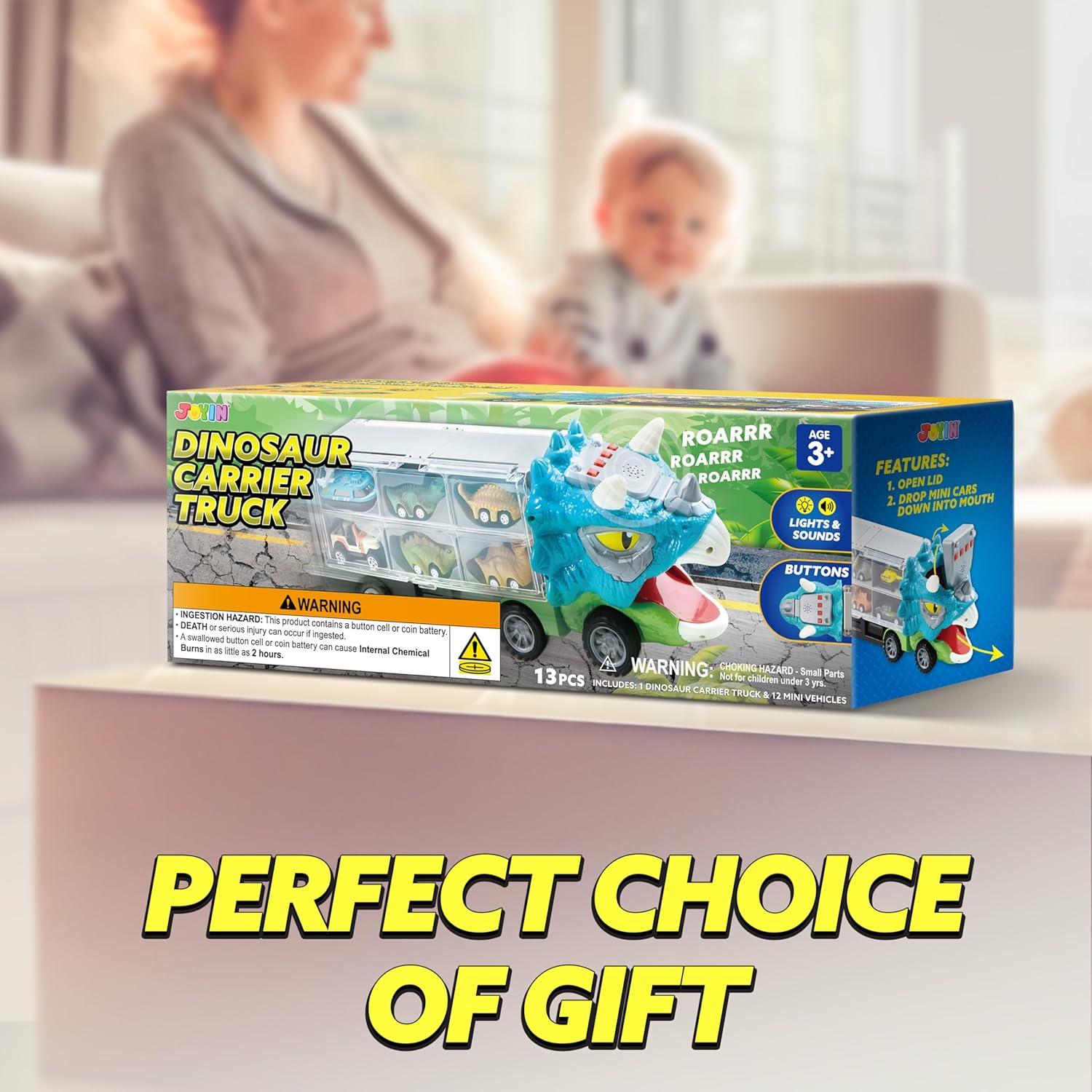 Camión Transportador Joyin Triceratops 13 en 1 con Coches