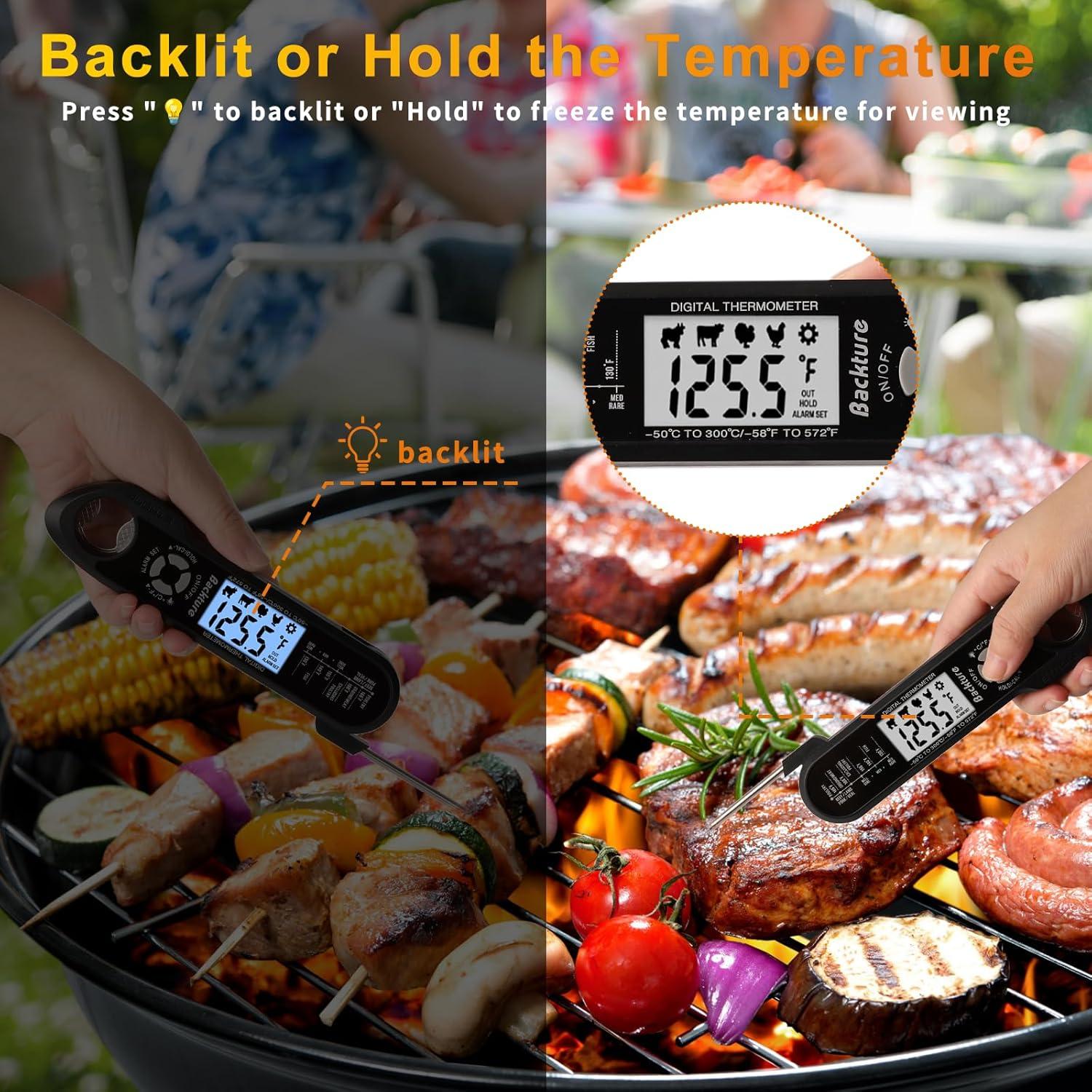 Termómetro Digital para Carne Magodey con Alarma y Cable 12m