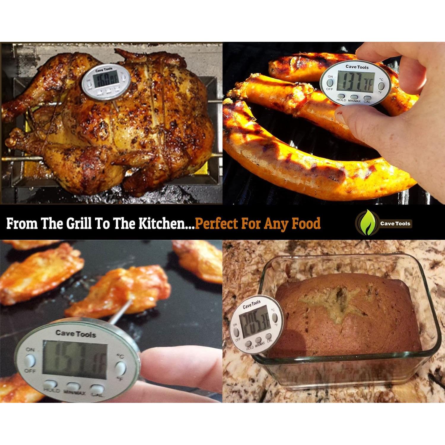 Termómetro Digital Instantáneo Cave Tools con Pantalla LCD