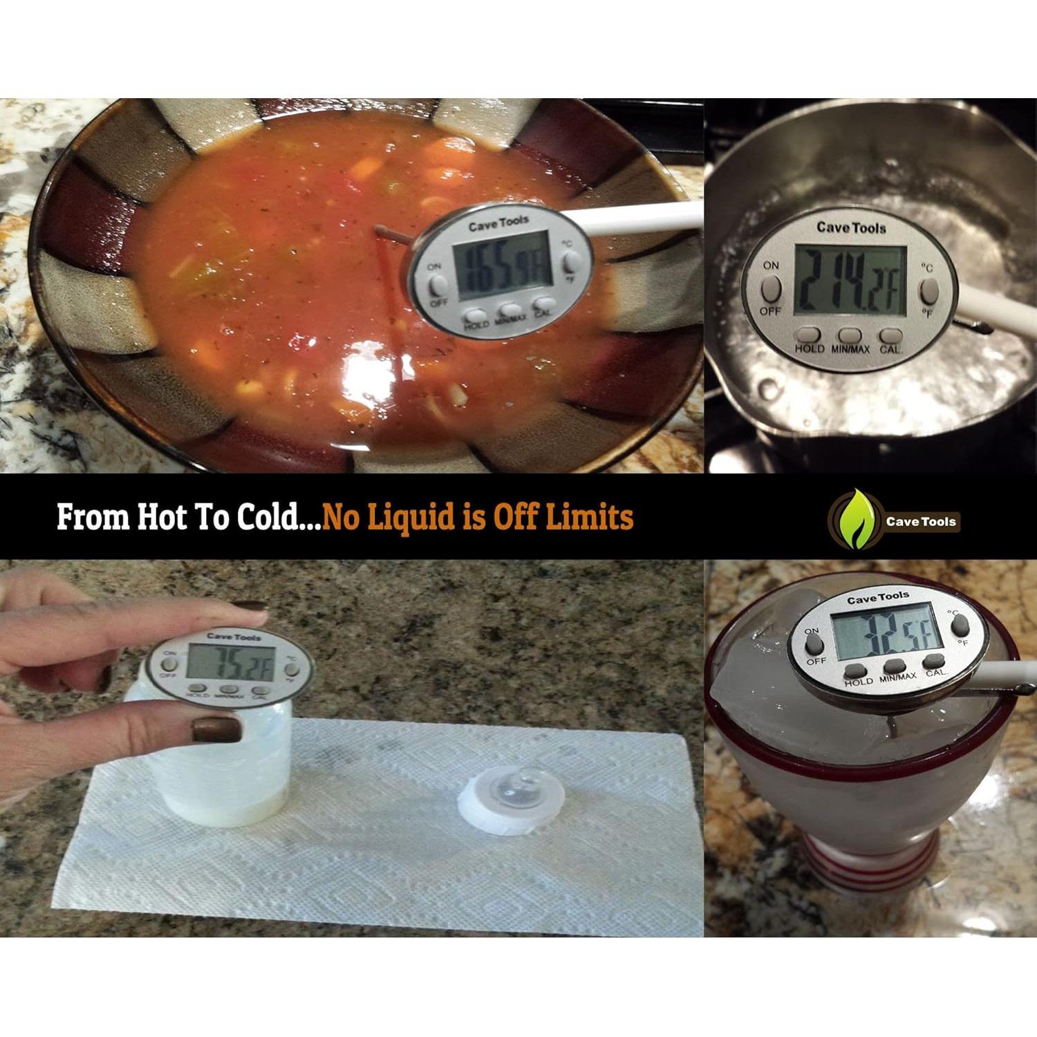 Termómetro Digital Instantáneo Cave Tools con Pantalla LCD