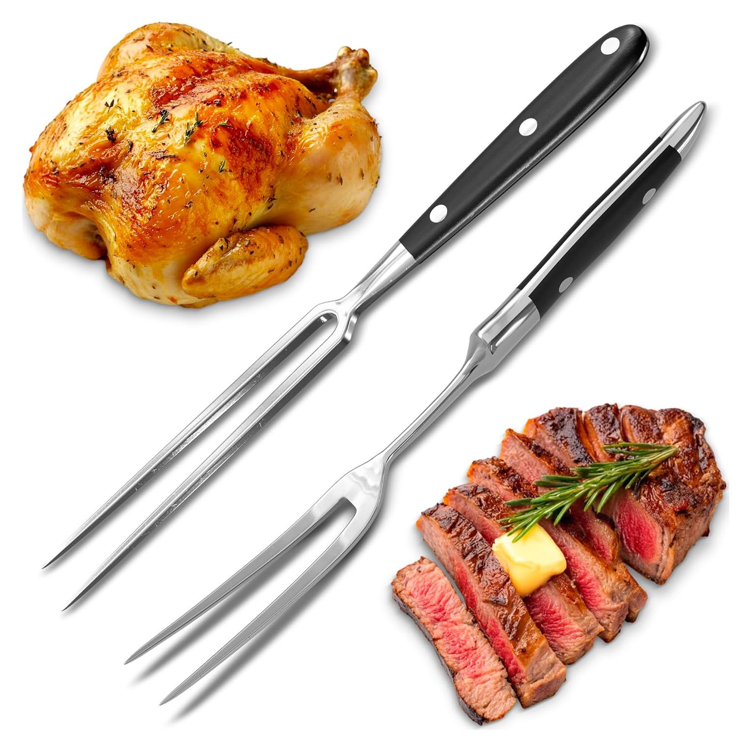 Tenedor de Carne Lagarto Set de 2 Acero Inoxidable 30.48 cm