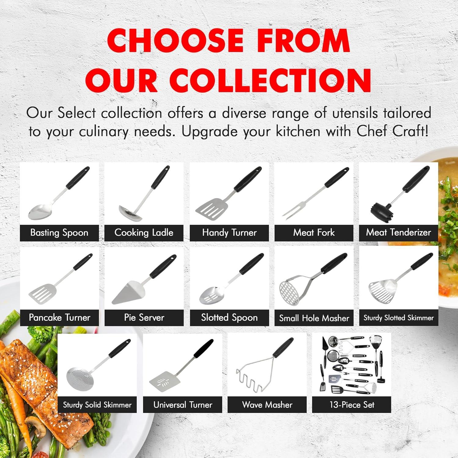 Tenedor de Cocina Chef Craft Select 33 cm Acero Inoxidable