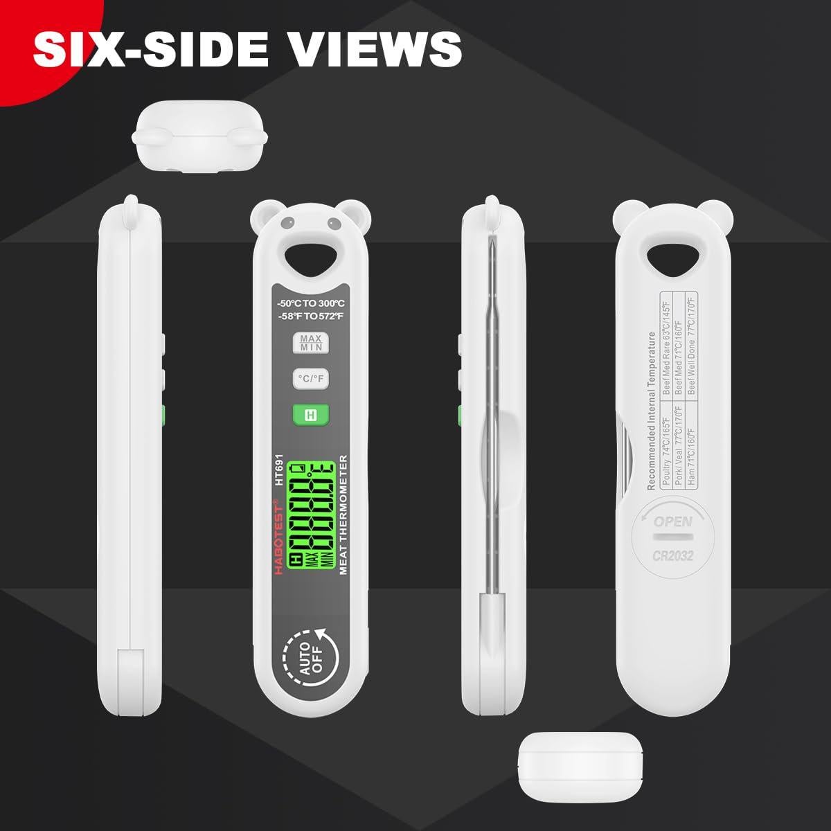 Termómetro Digital de Carne HABOTEST Ultra Rápido IP67