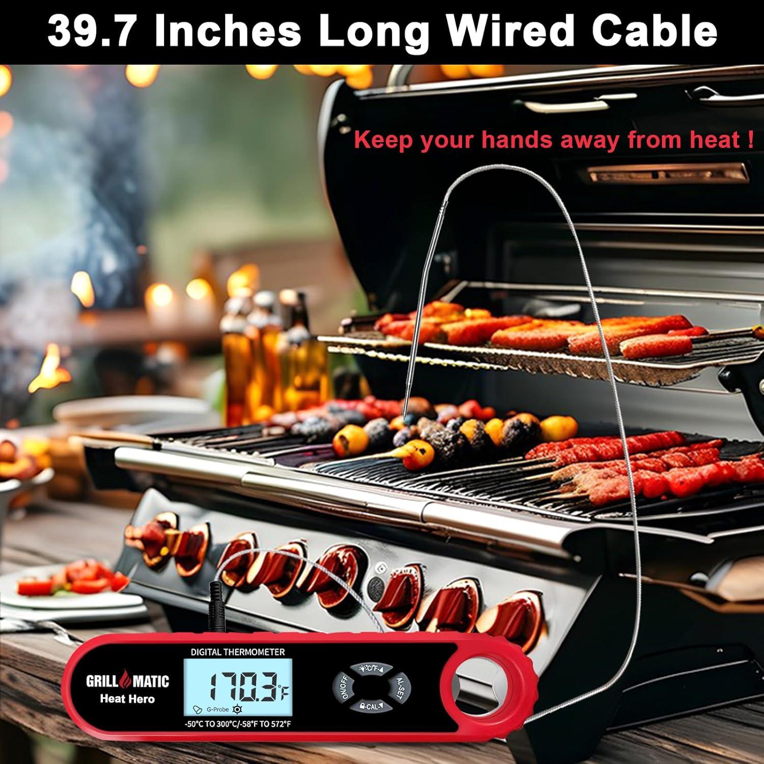 Termómetro Digital Heat Hero para Carne - Lectura Instantánea