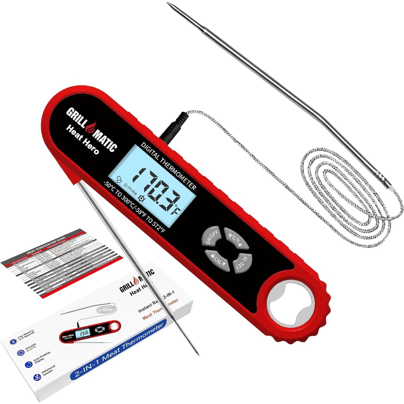 Termómetro Digital Heat Hero para Carne - Lectura Instantánea