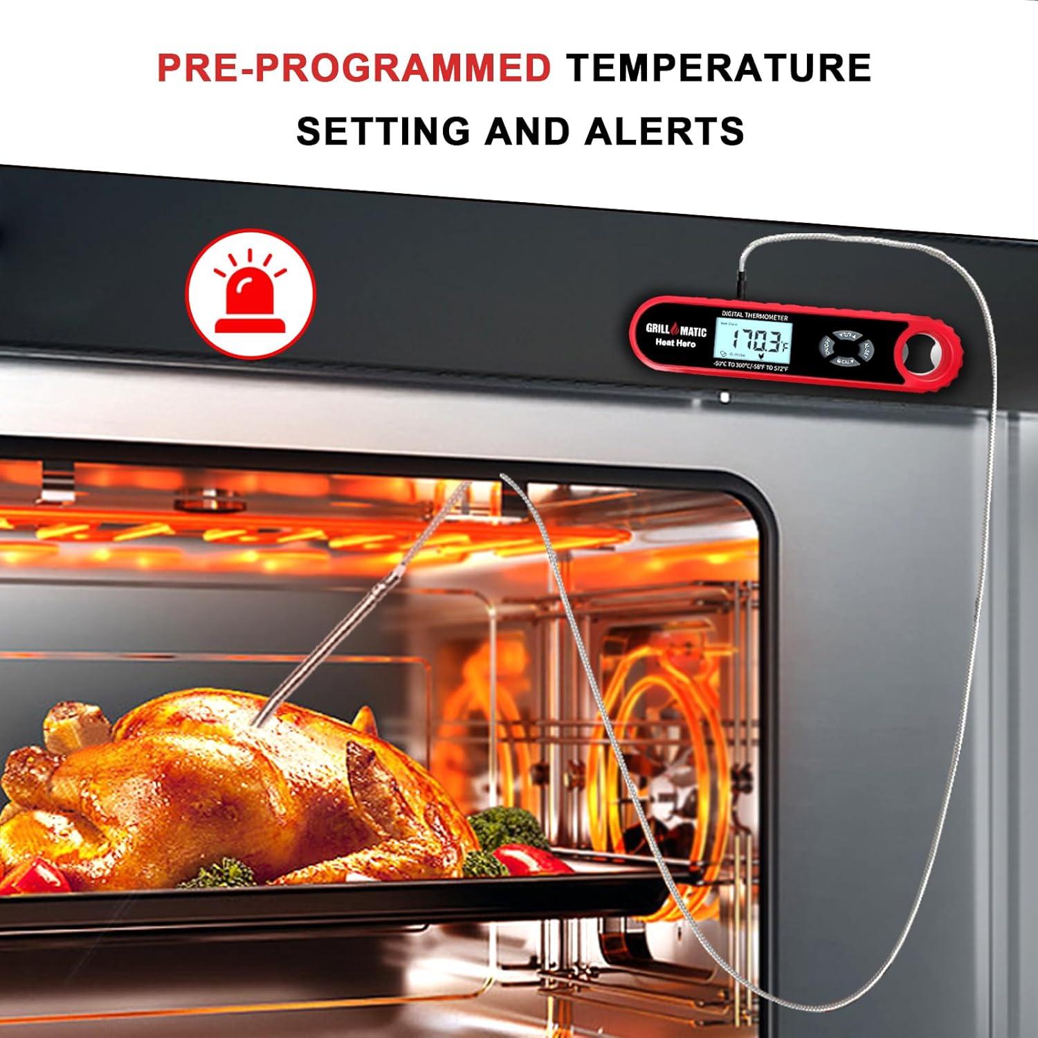 Termómetro Digital Heat Hero para Carne - Lectura Instantánea