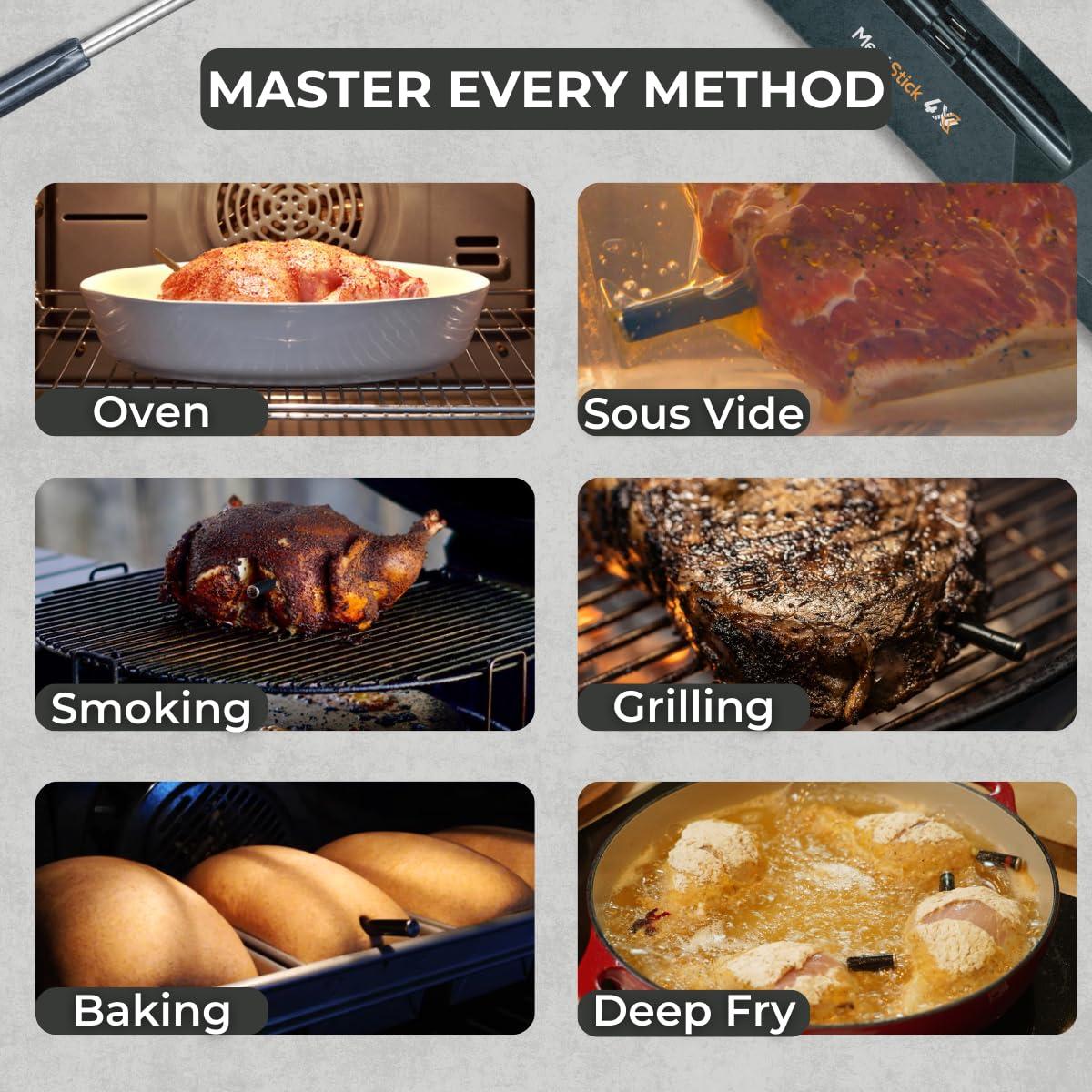 Termómetro de Carne Inalámbrico MeatStick 4X - Bluetooth 198m