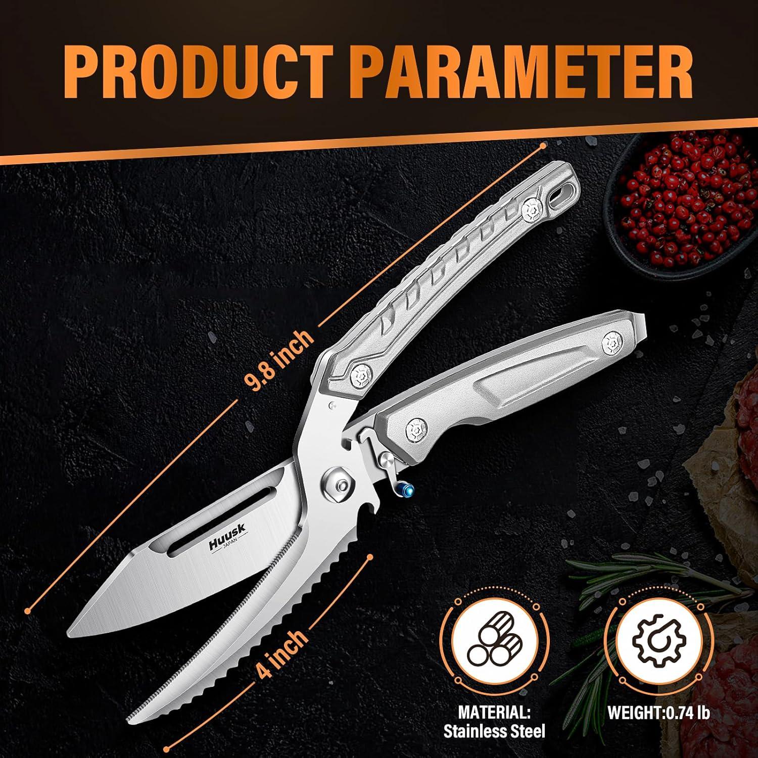 Tijeras de Cocina Huusk de Acero Inoxidable - Aves de Corral