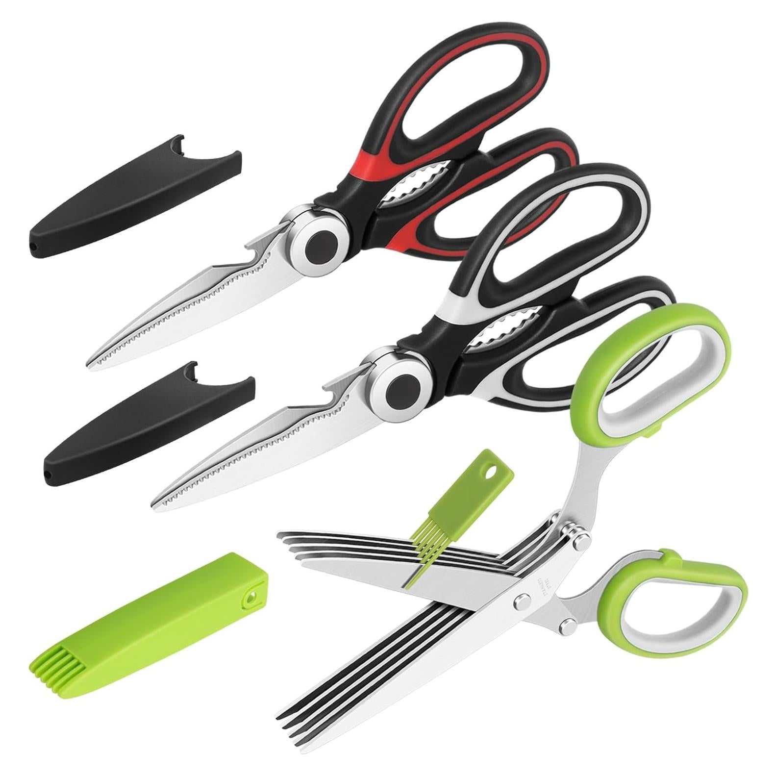 Juego de Tijeras de Cocina Vutyvve - Acero Inoxidable, 3 Piezas