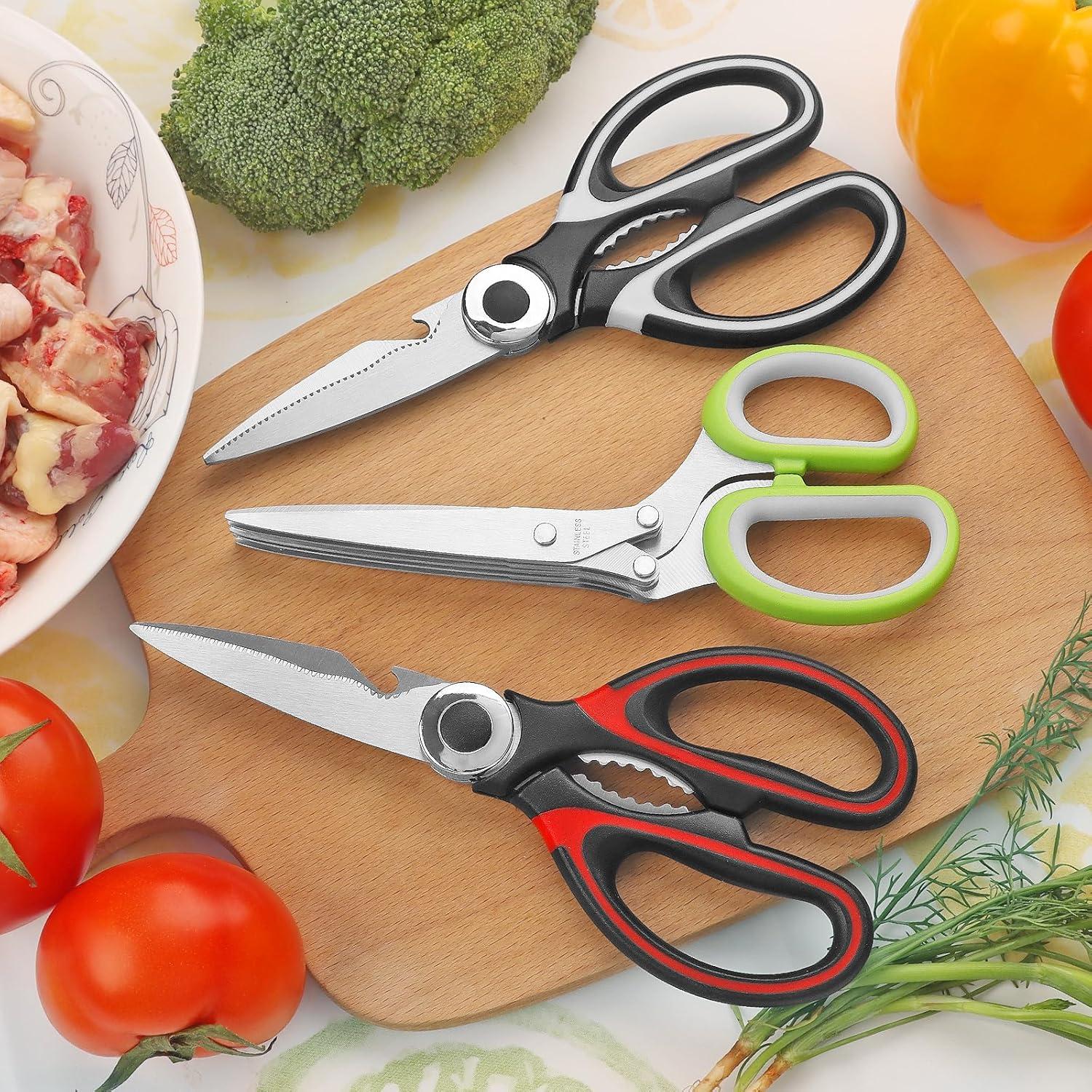 Juego de Tijeras de Cocina Vutyvve - Acero Inoxidable, 3 Piezas