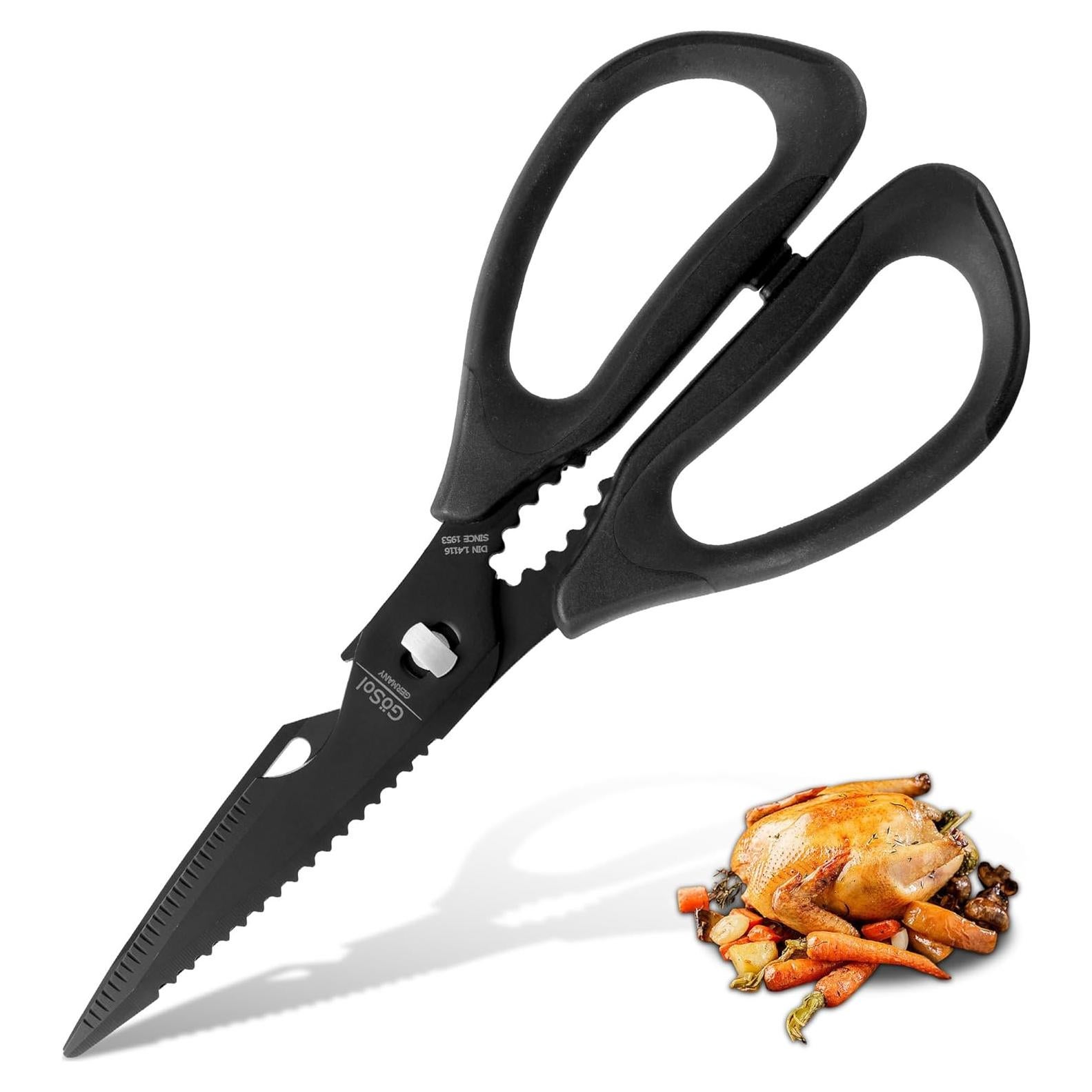 Tijeras de Cocina DARK EDGE 22.1 cm Acero Inoxidable Titanio Negro